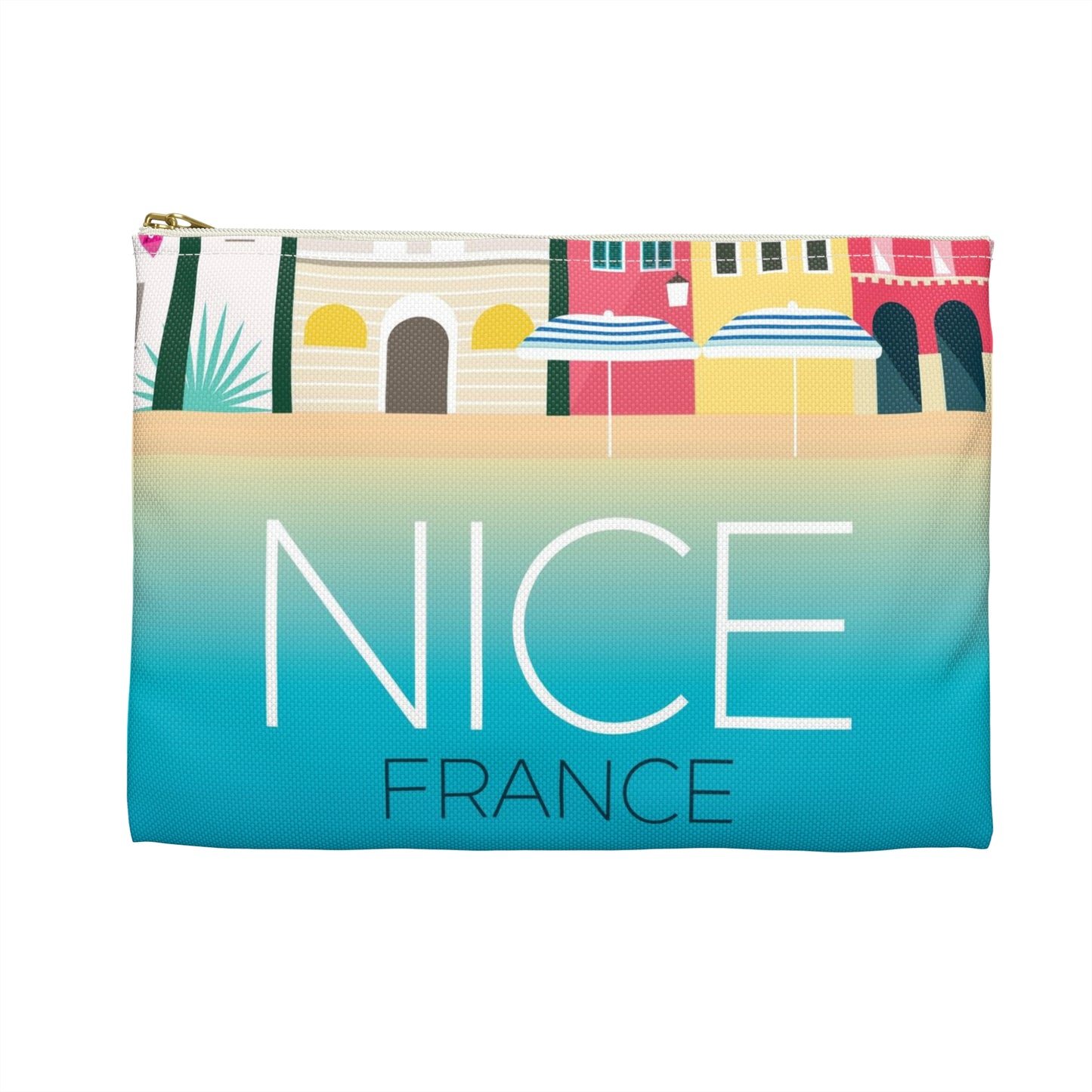 Nice, France Zip Pouch