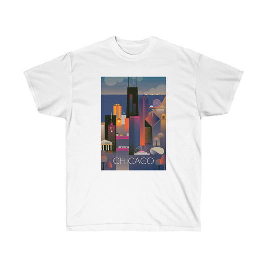 T-SHIRT EN COTON ULTRA UNISEXE CHICAGO