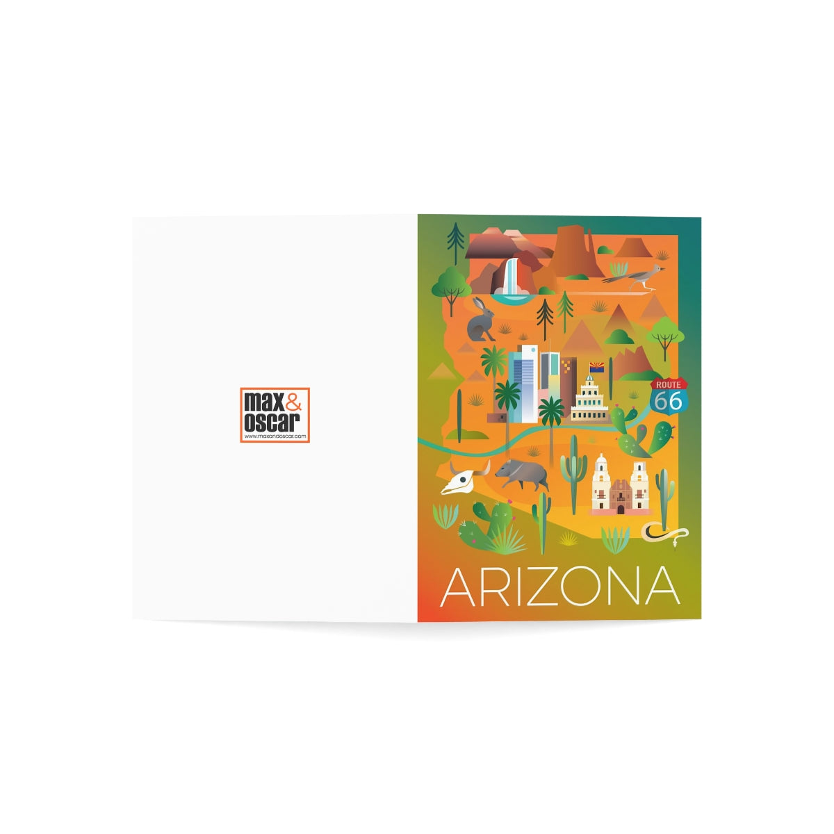 Arizona gefaltete matte Notizkarten + Umschläge (10 Stück)
