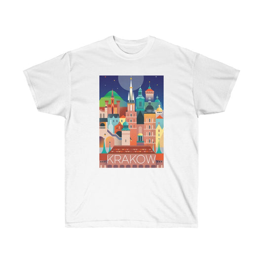 KRAKOW Unisex-T-Shirt aus ultra-Baumwolle