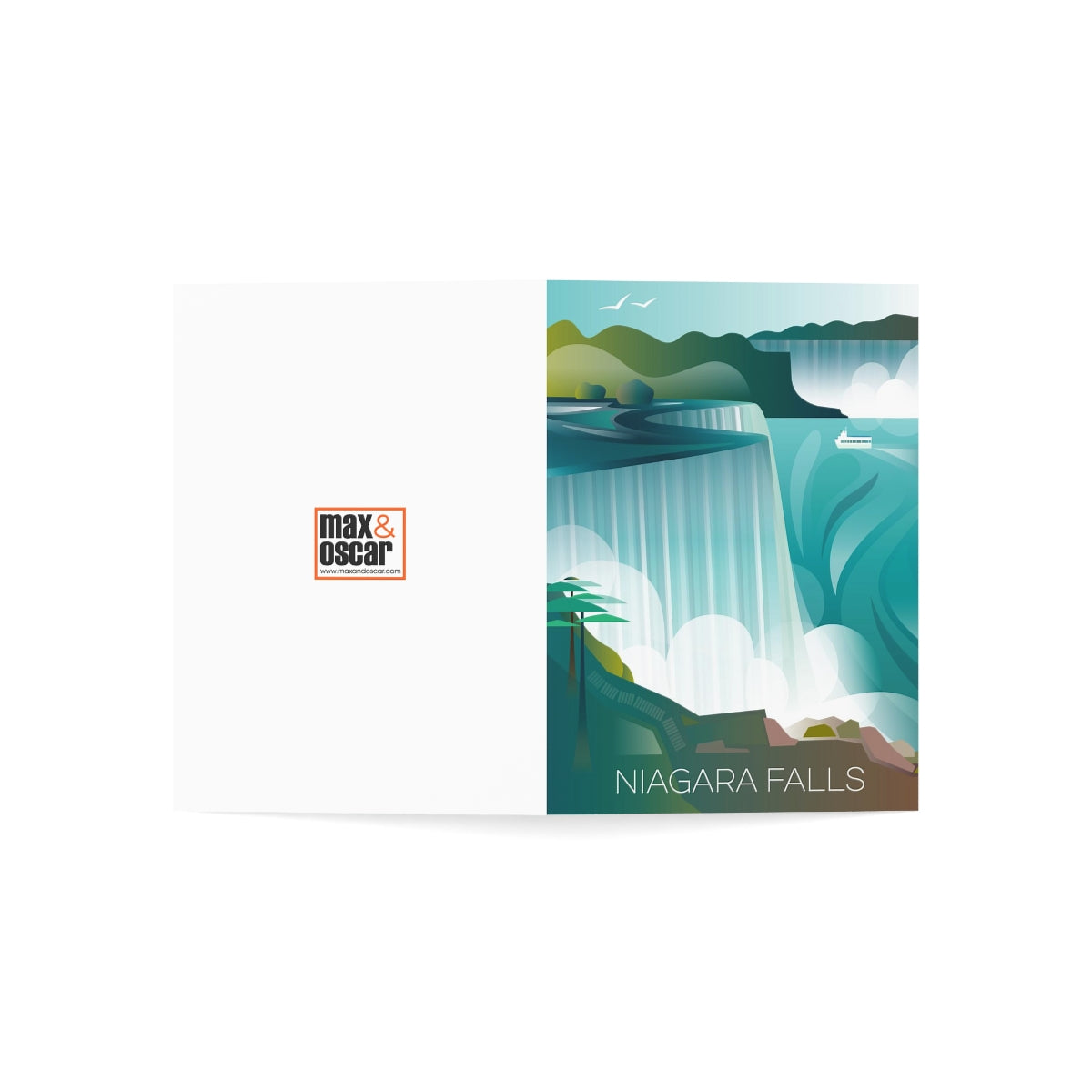 Niagara Falls gefaltete matte Notizkarten + Umschläge (10 Stück)