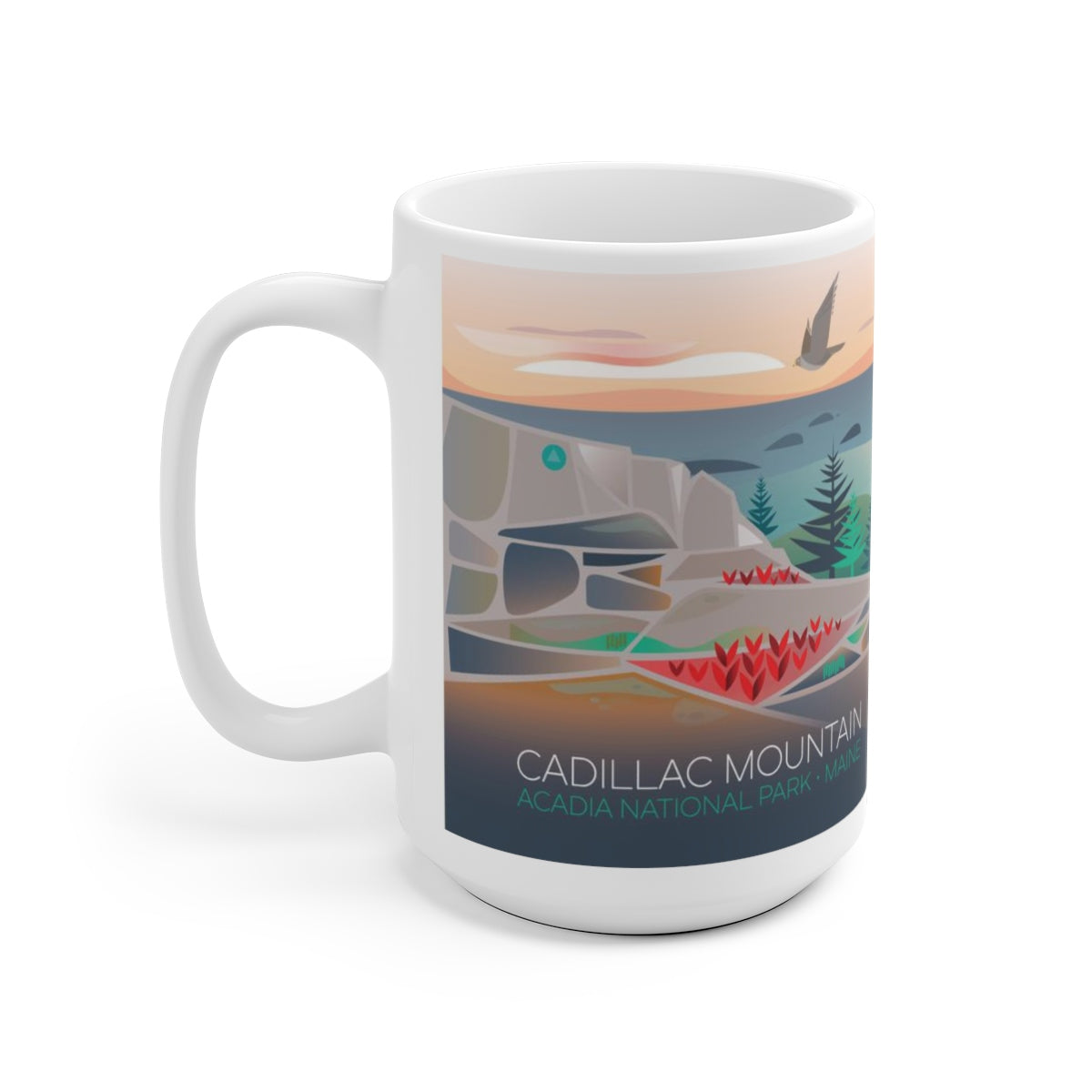 ACADIA NATIONAL PARK, CADILLAC MOUNTAIN 11 OZ ODER 15 OZ KERAMIKBECHER