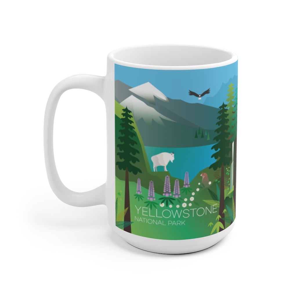 YELLOWSTONE NATIONAL PARK 11 OZ OR 15 OZ CERAMIC MUG