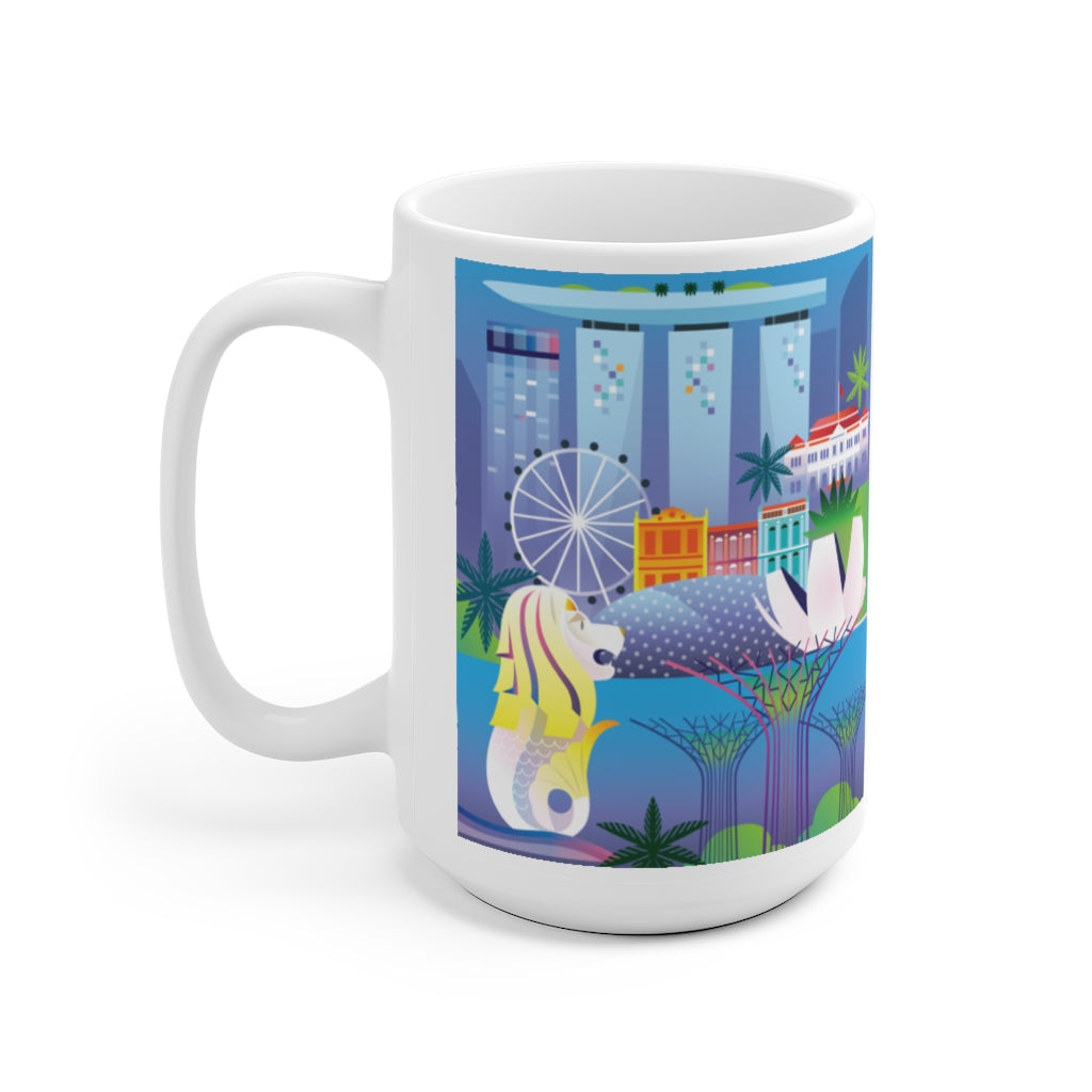 SINGAPORE 11 OZ OR 15OZ CERAMIC MUG