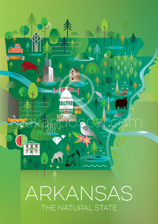 ARKANSAS JIGSAW PUZZLE