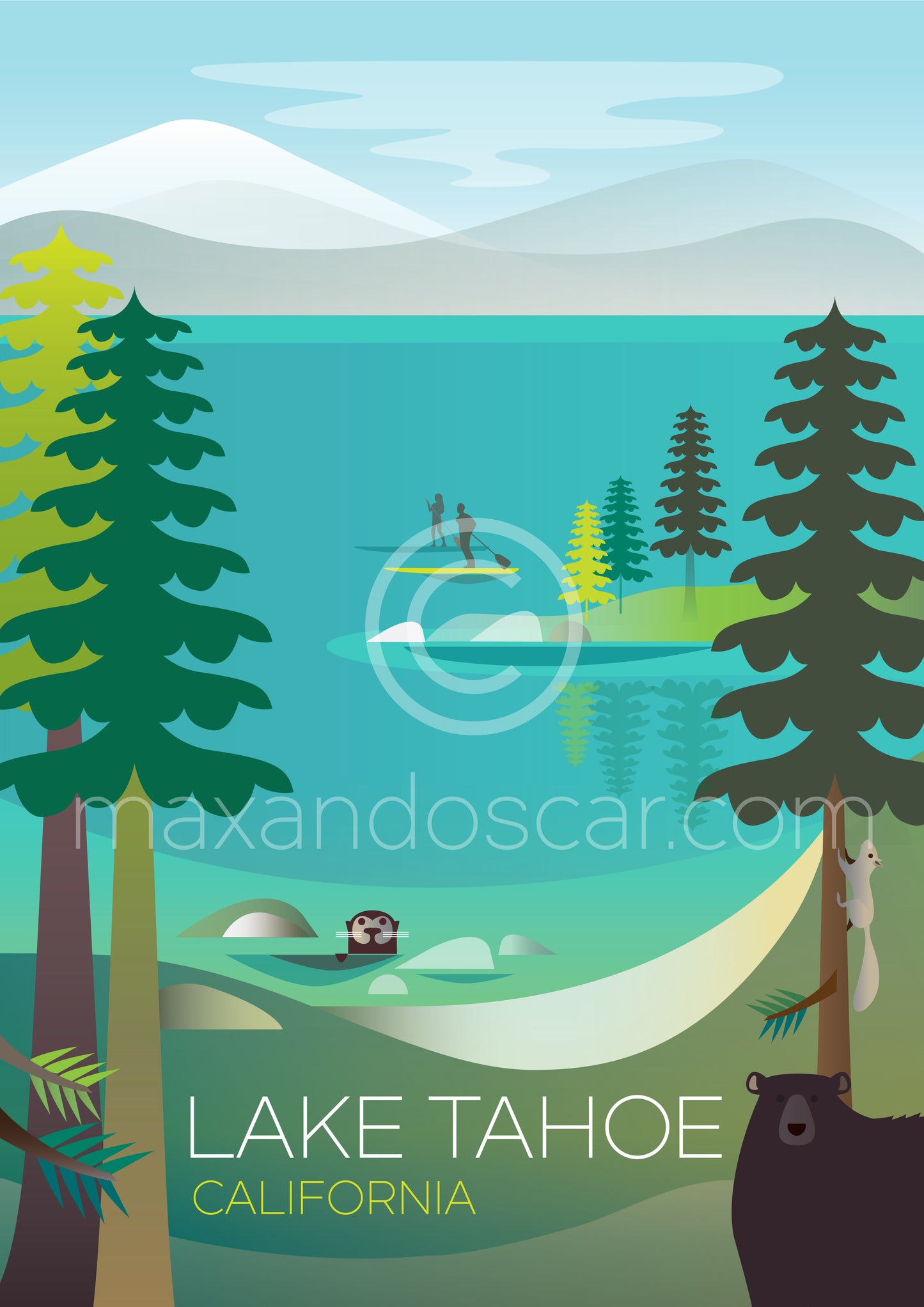LAKE TAHOE-DRUCK 