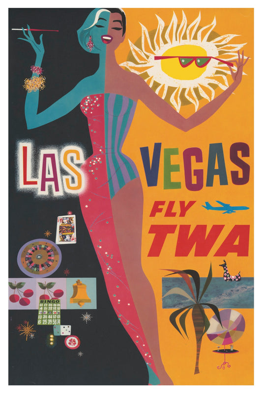 LAS VEGAS TWA POSTKARTE