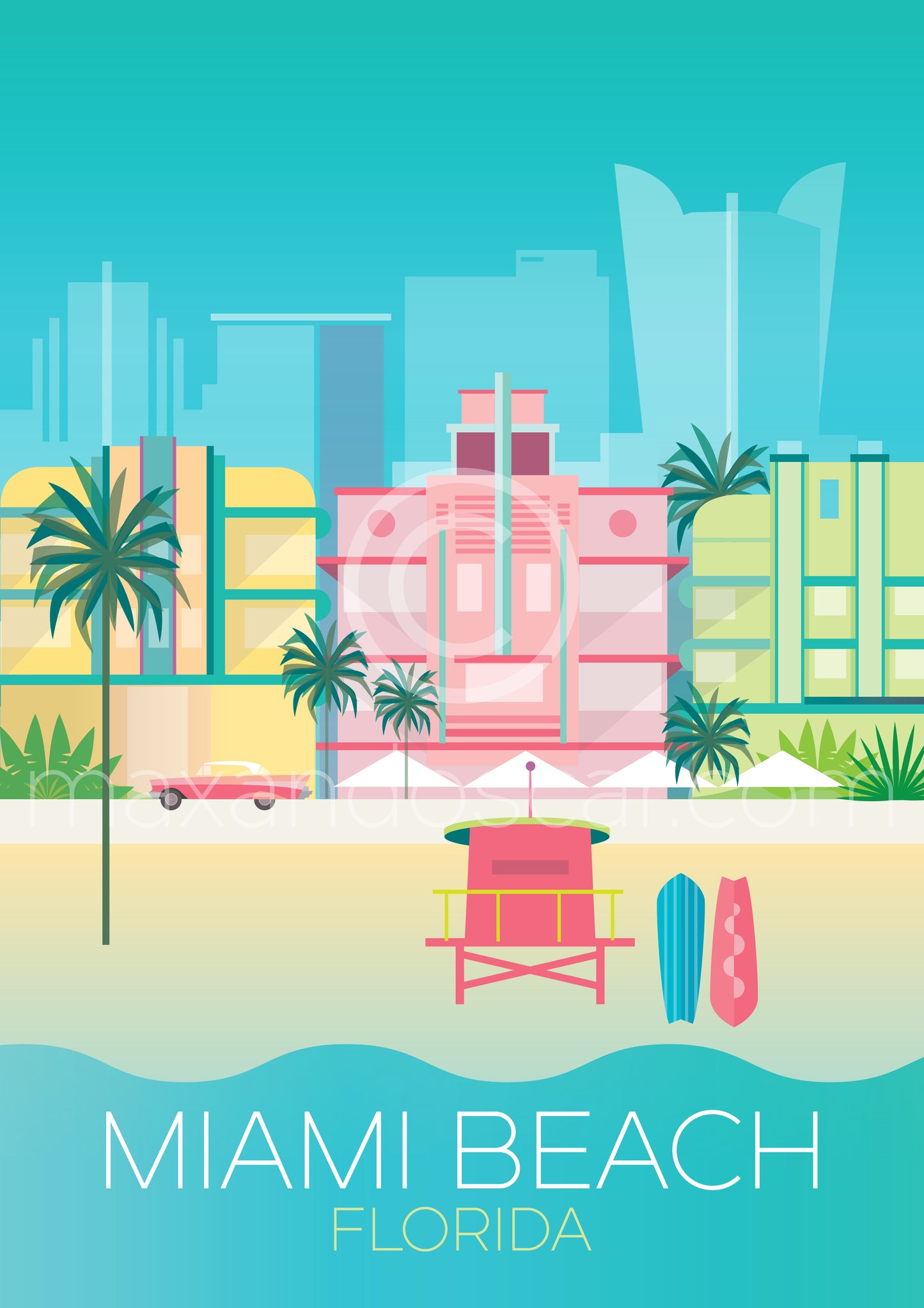 MIAMI BEACH JIGSAW PUZZLE