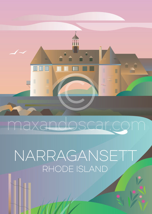 CARTE POSTALE NARRAGANSETT