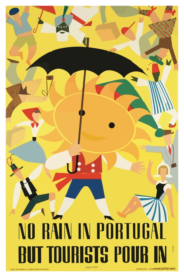 PORTUGAL NO RAIN POSTAL CARD