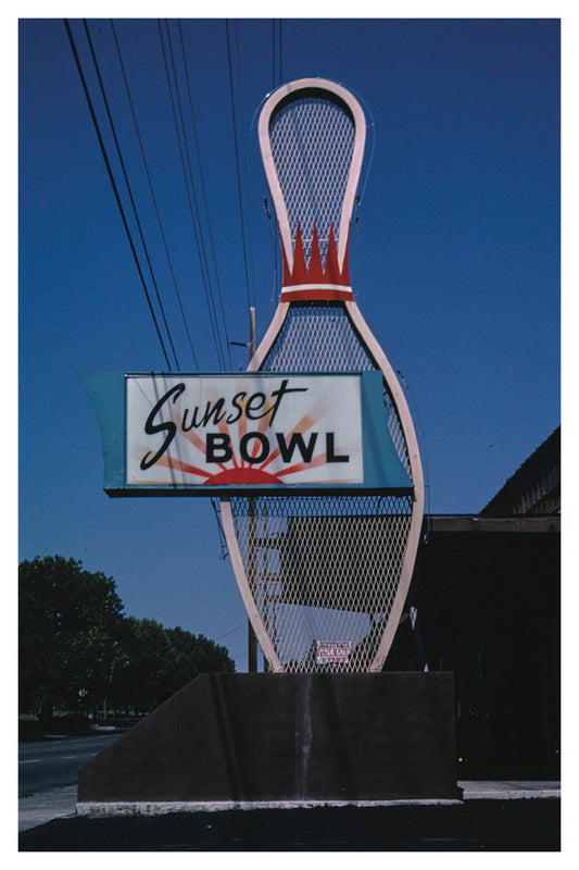 SUNSET BOWL POSTAL CARD