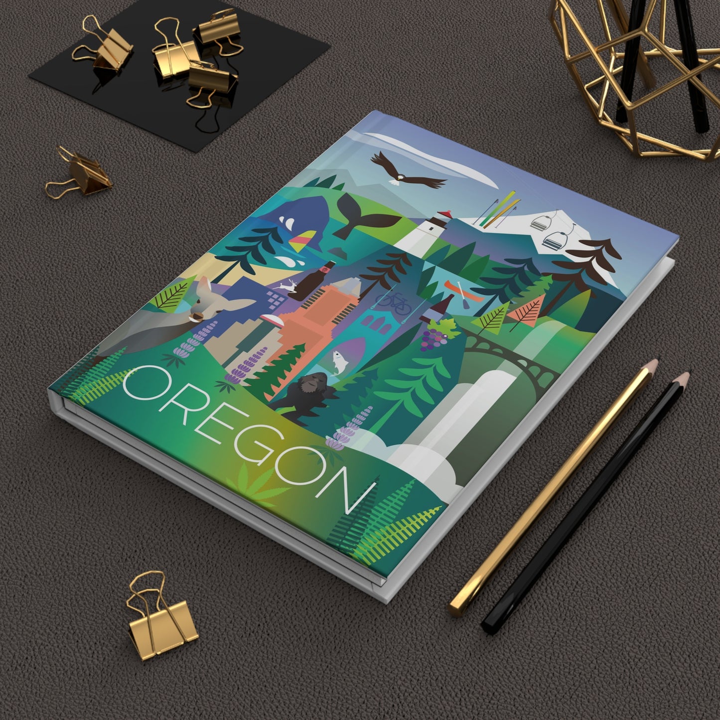 Oregon Hardcover-Tagebuch