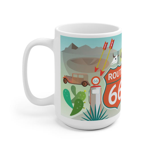 ROUTE 66 TASSE EN CÉRAMIQUE 11 OZ OU 15 OZ