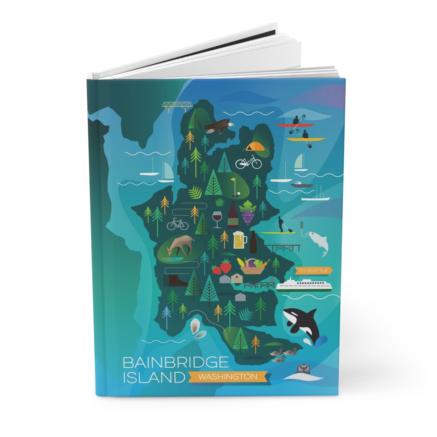 Bainbridge Island Hardcover Journal