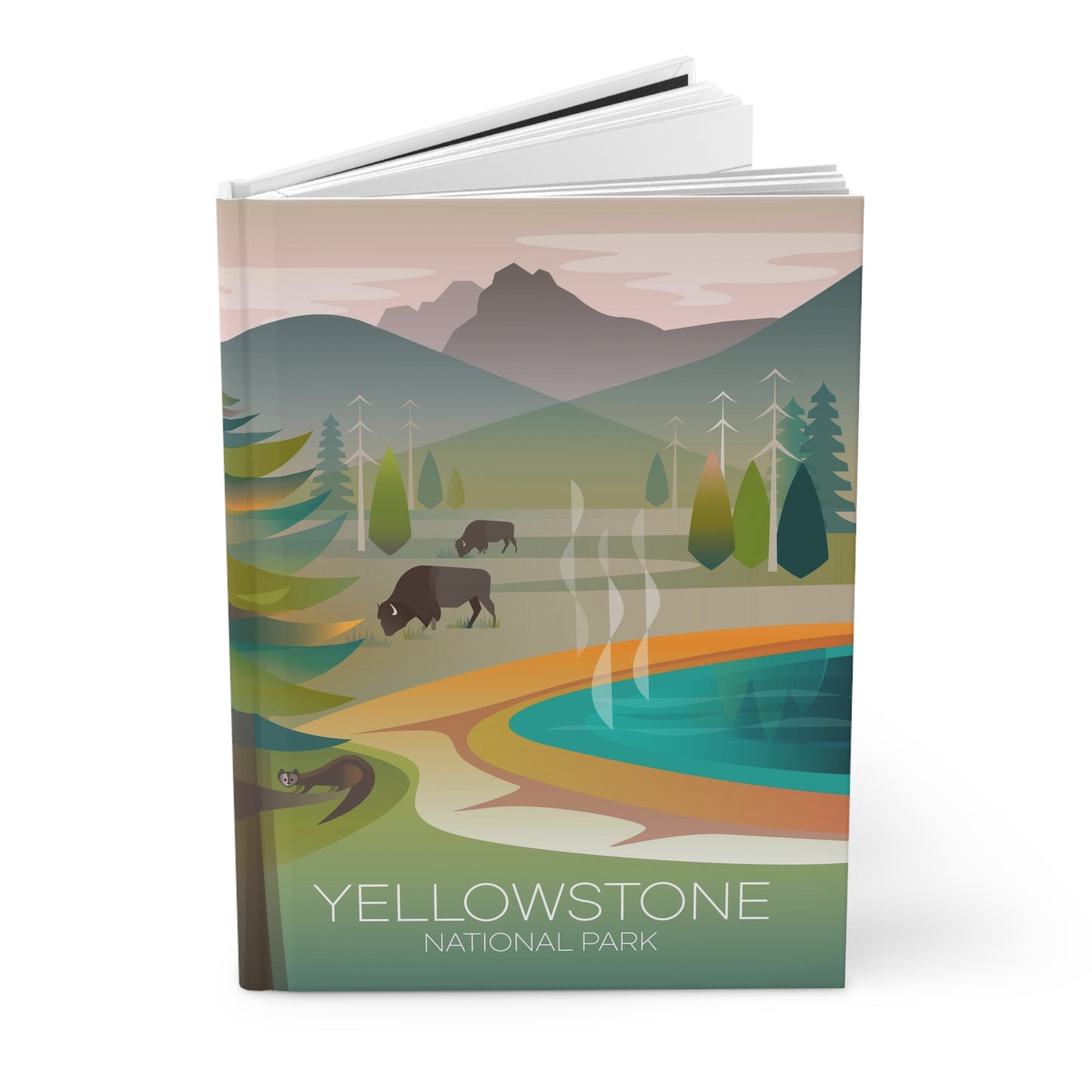 Yellowstone-Nationalpark, Grand Prismatic Hardcover-Notizbuch