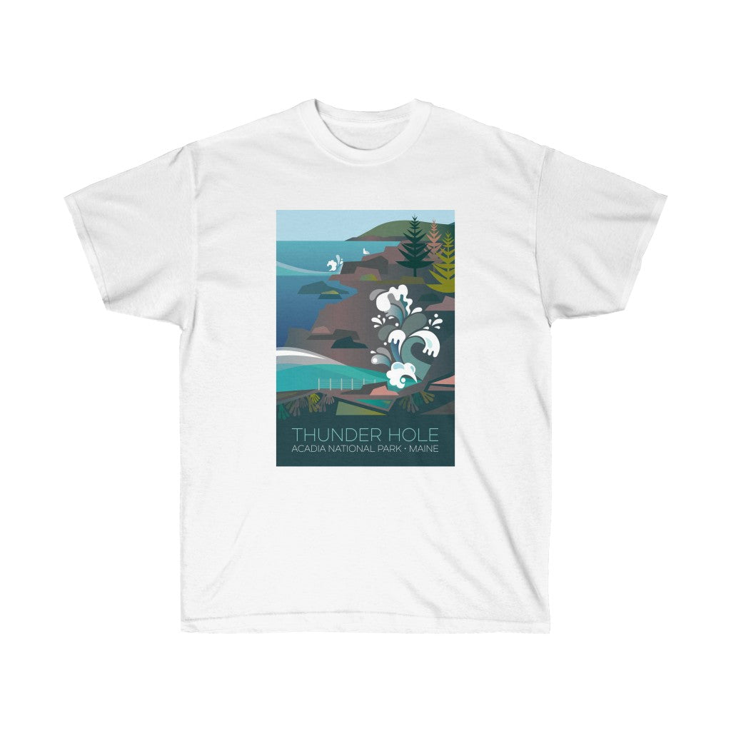 THUNDER HOLE Unisex-T-Shirt aus Ultra-Baumwolle