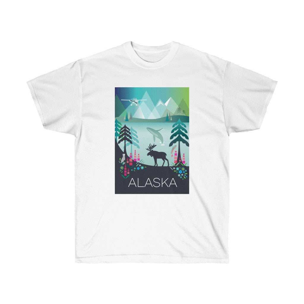 ALASKA Unisex-T-Shirt aus Ultra-Baumwolle