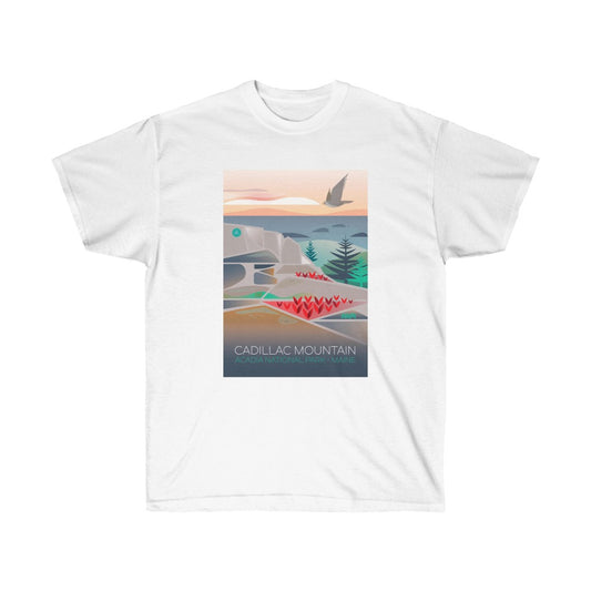 CADILLAC MOUNTAIN Unisex-T-Shirt aus ultra-Baumwolle