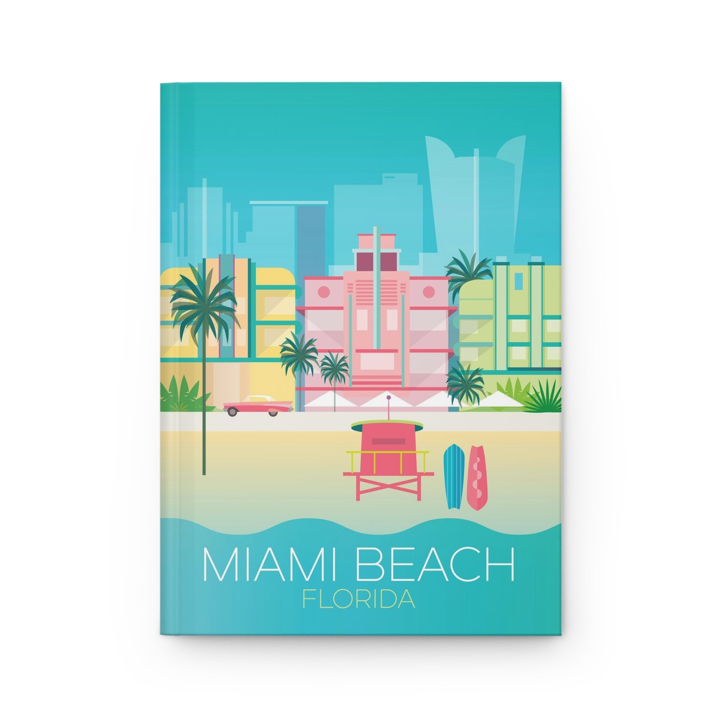 Miami Beach Hardcover-Tagebuch