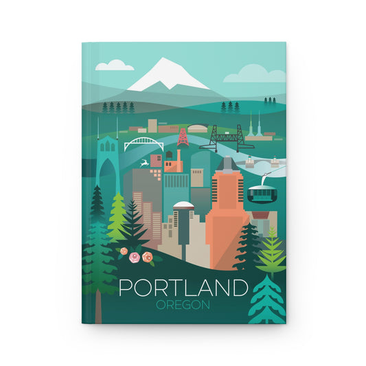 Portland, Oregon Hardcover-Tagebuch