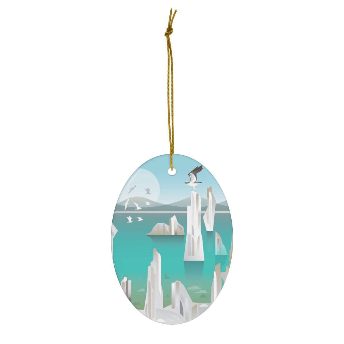 Mono Lake Ceramic Ornament