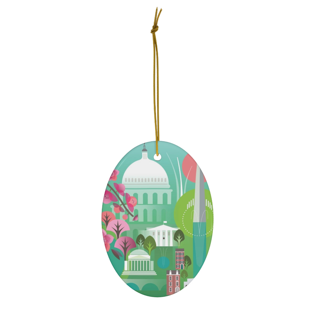 Washington, D.C. Ceramic Ornament