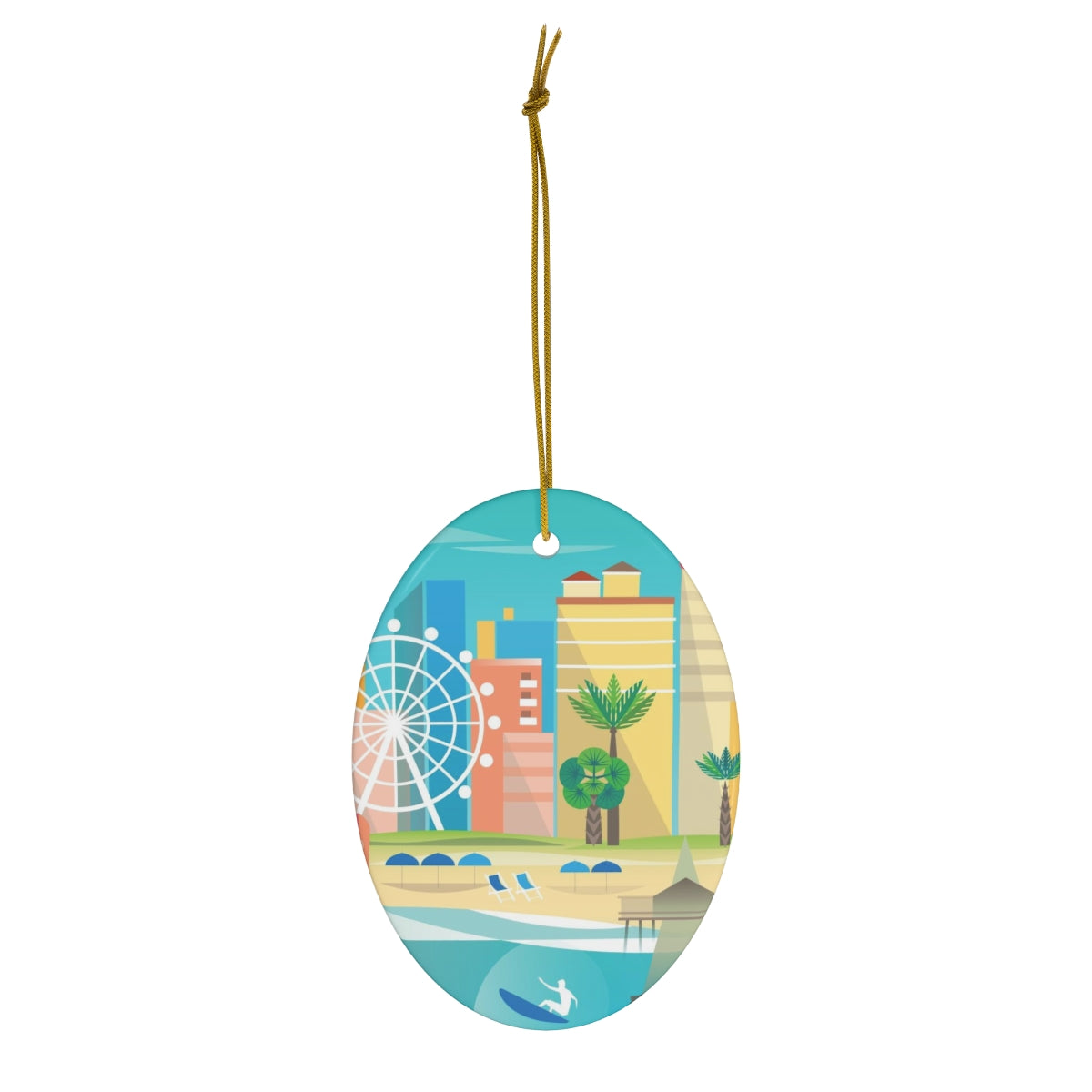 Myrtle Beach Ceramic Ornament