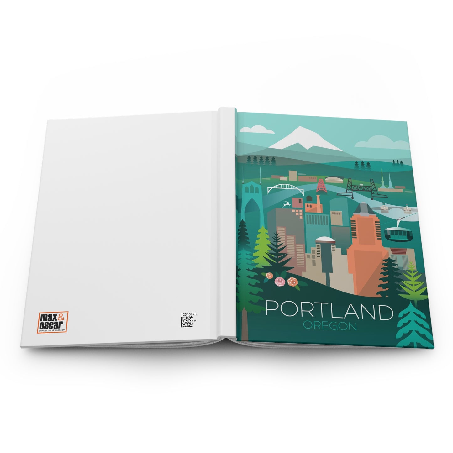 Portland, Oregon Hardcover-Tagebuch