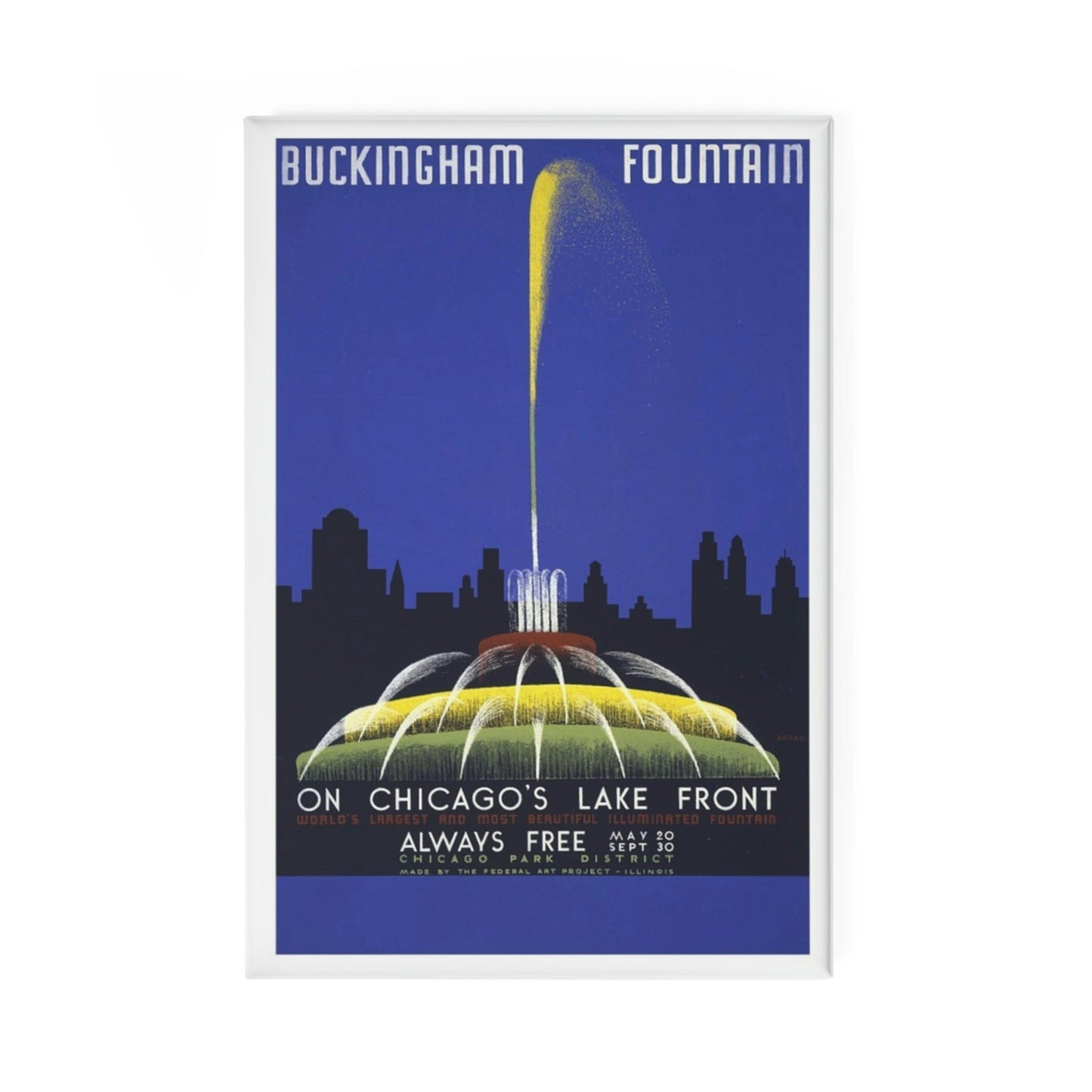 Aimant de Chicago de la fontaine de Buckingham