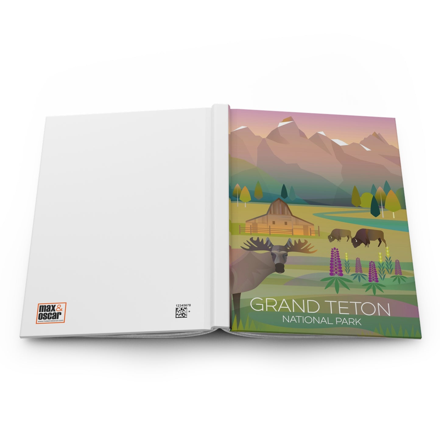 Grand-Teton-Nationalpark-Hardcover-Tagebuch