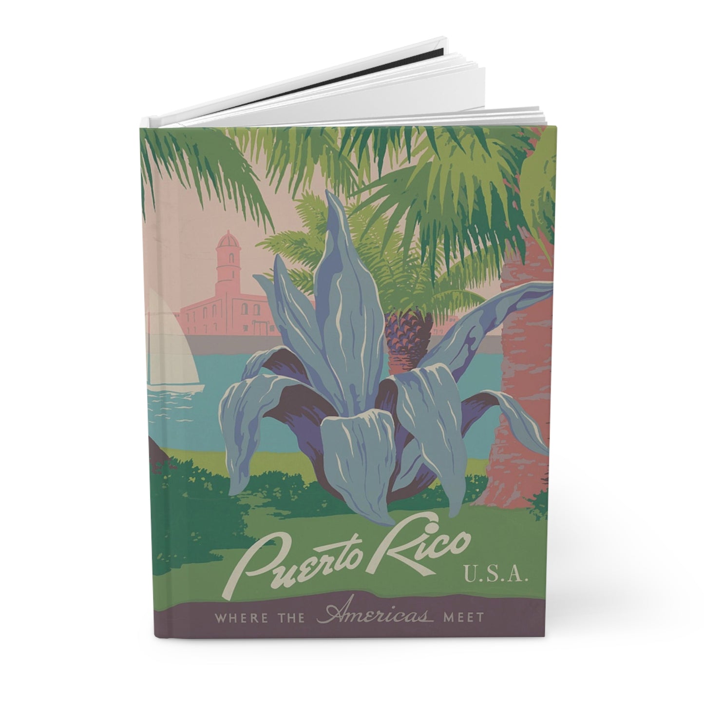 Puerto Rico Vintage WPA Hardcover Journal