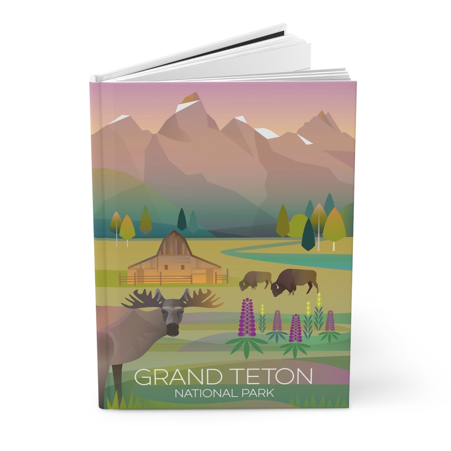 Grand-Teton-Nationalpark-Hardcover-Tagebuch