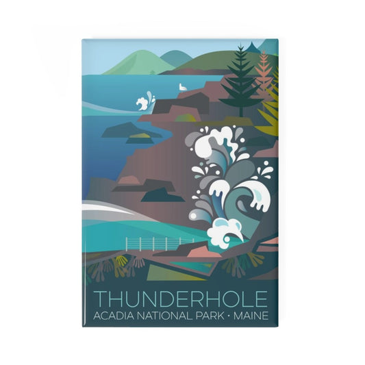 ACADIA NATIONAL PARK, THUNDER HOLE REFRIGERATOR MAGNET