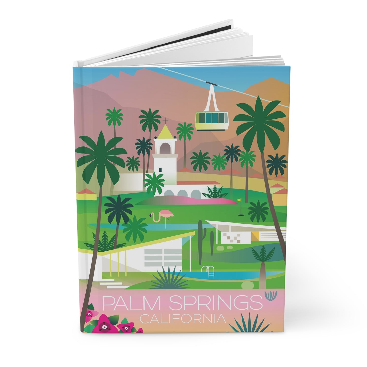 Palm Springs Hardcover-Tagebuch