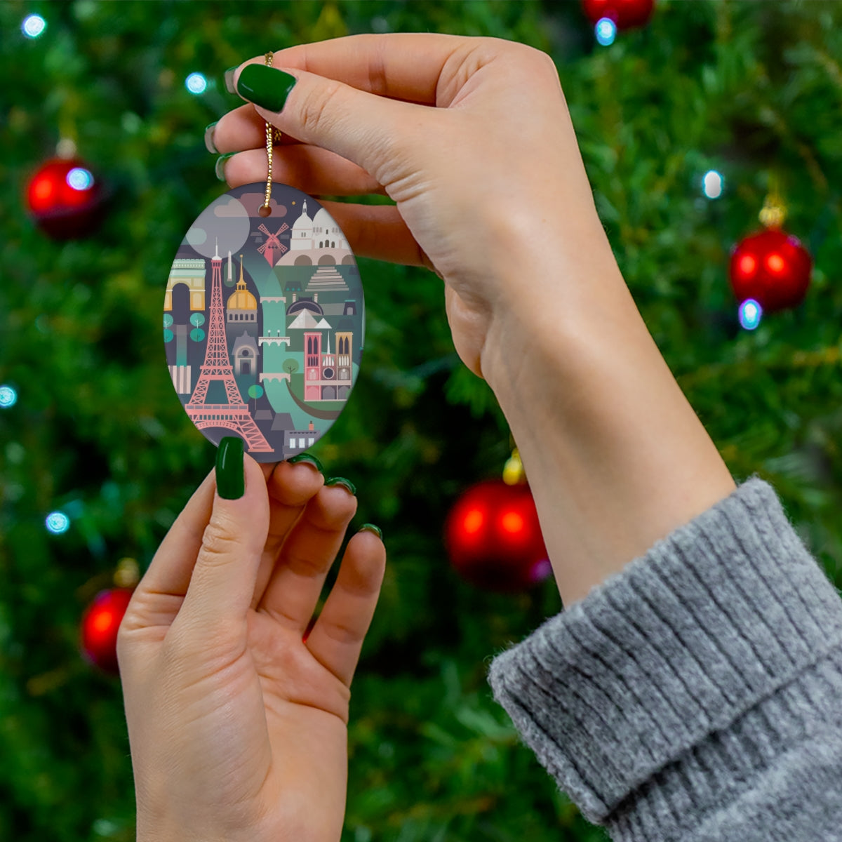 Paris Ceramic Ornament