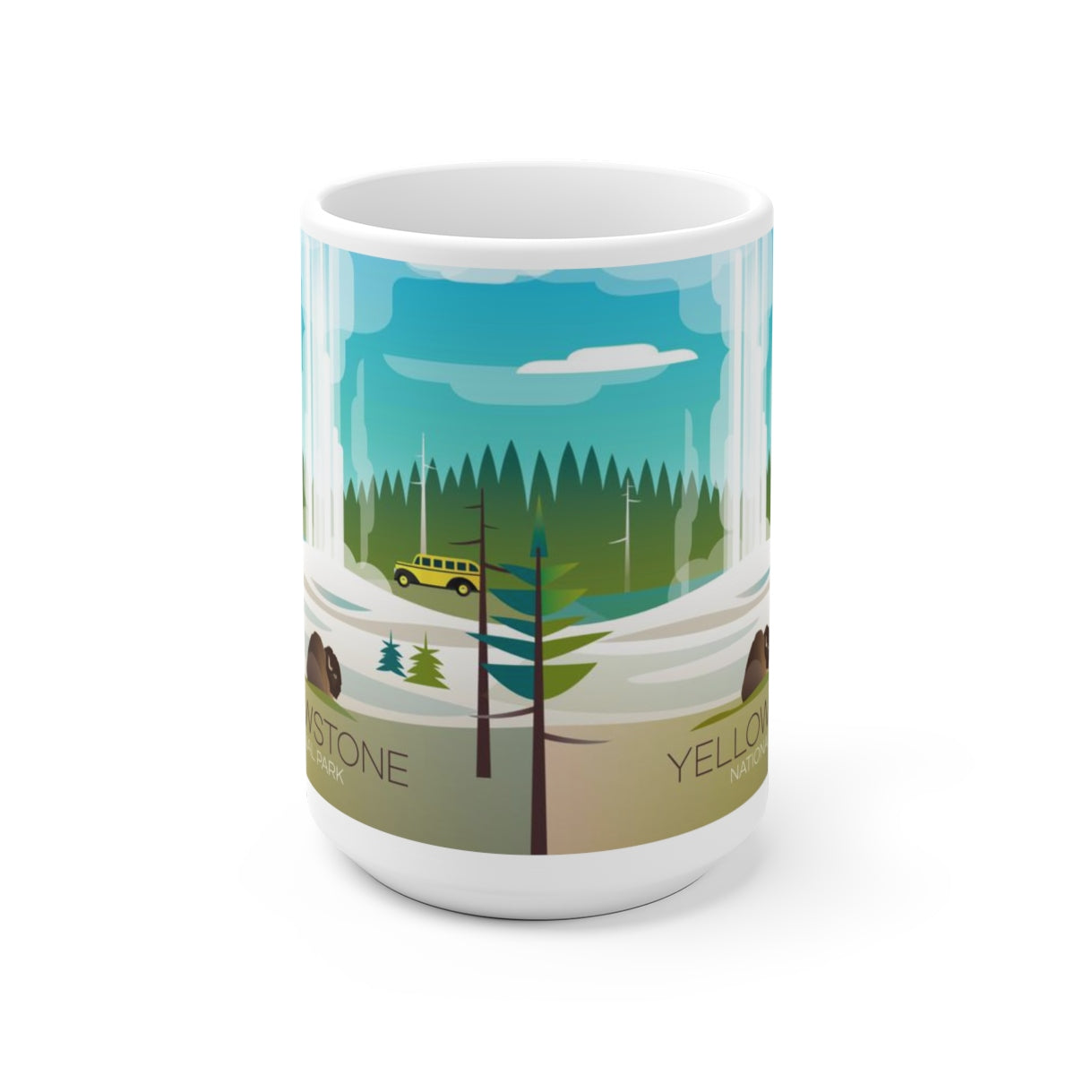 YELLOWSTONE NATIONAL PARK OLD FAITHFUL 11 OZ OR 15 OZ CERAMIC MUG