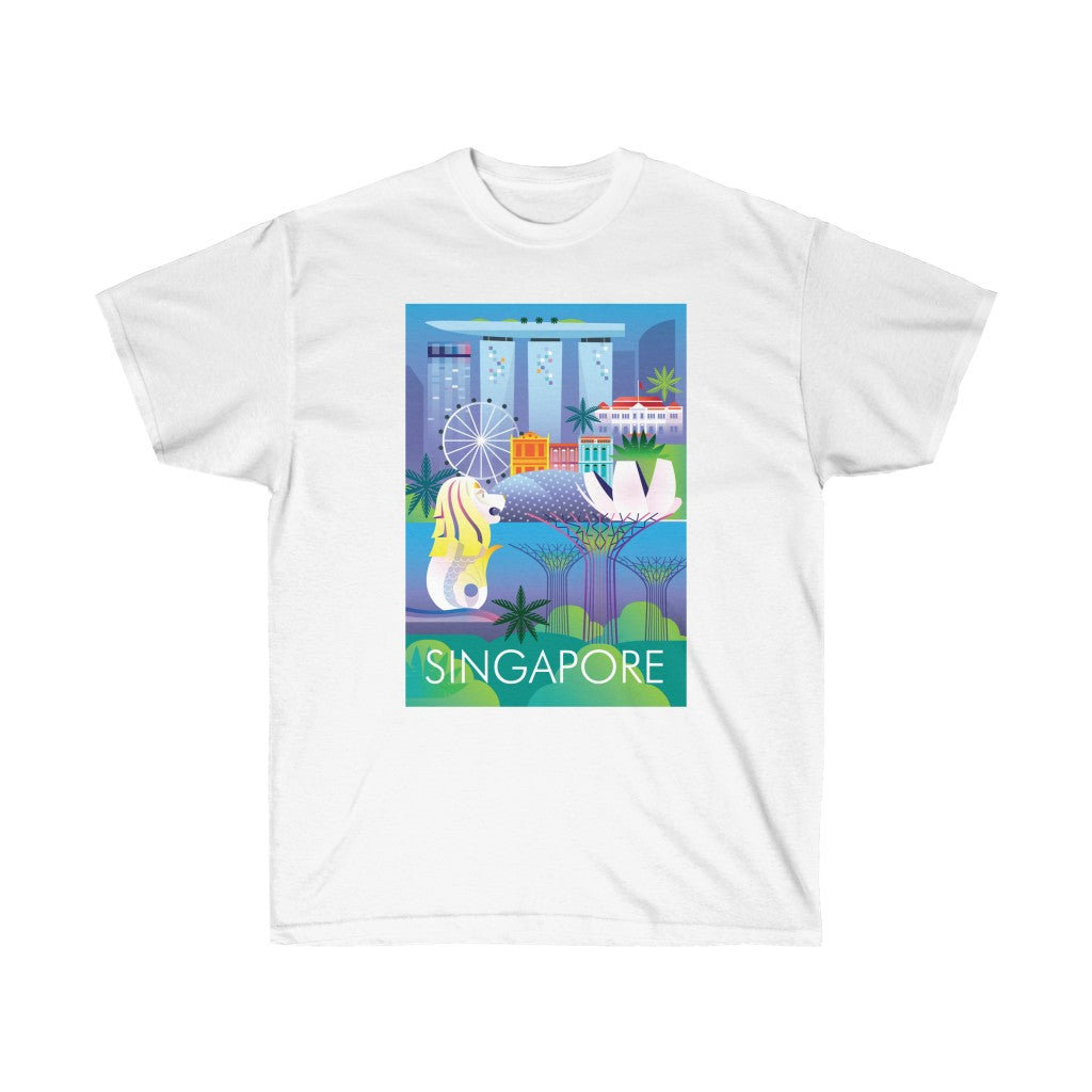 SINGAPUR Unisex-T-Shirt aus ultra-Baumwolle