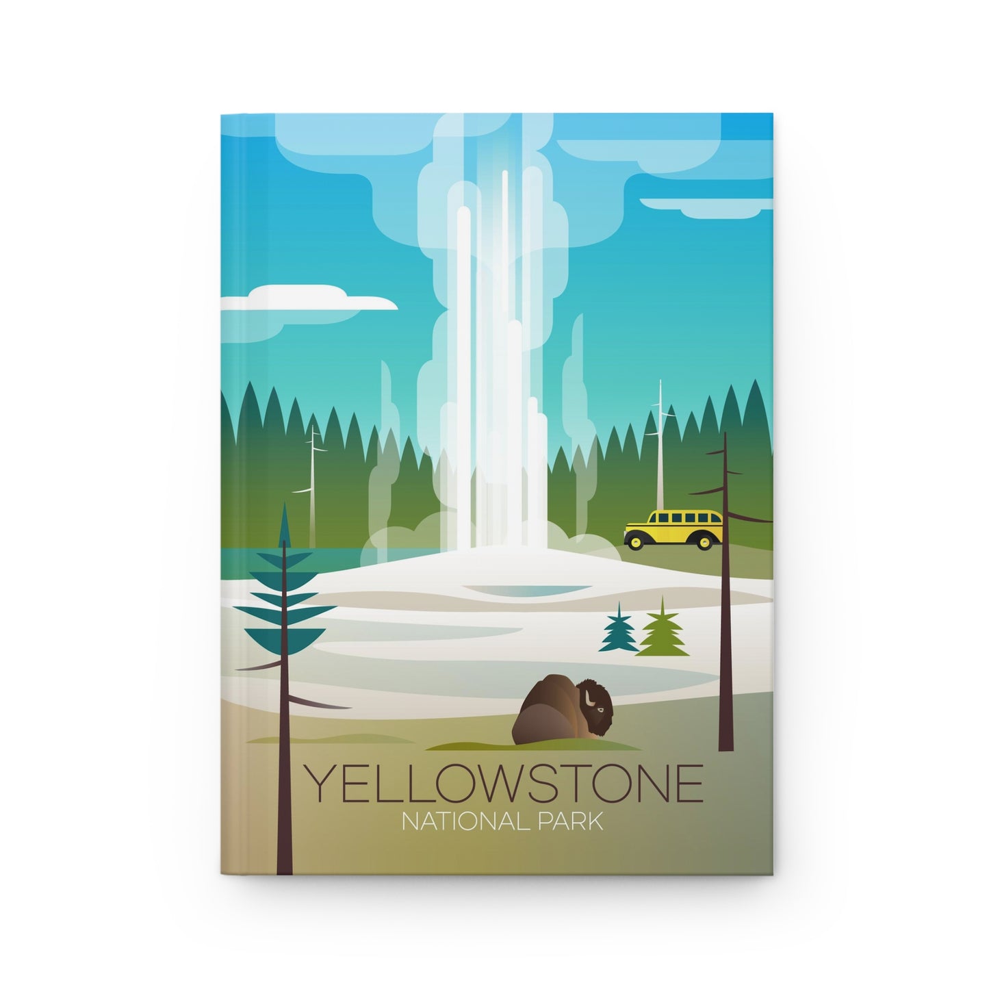 Old Faithful Hardcover-Notizbuch des Yellowstone-Nationalparks