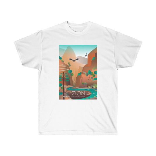 ZION NATIONAL PARK UNISEX ULTRA COTTON TEE